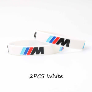 M Power Black & White Bracelet 2pcs