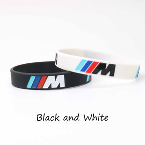 M Power Black & White Bracelet 2pcs