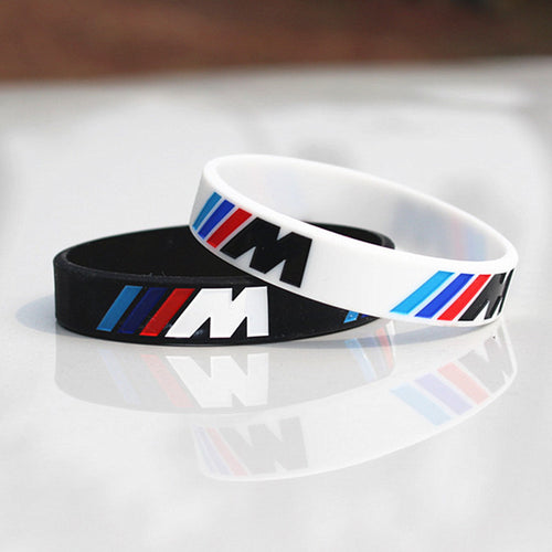 M Power Black & White Bracelet 2pcs