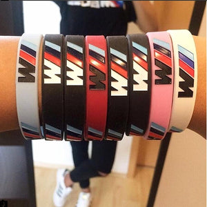 M Power Black & White Bracelet 2pcs